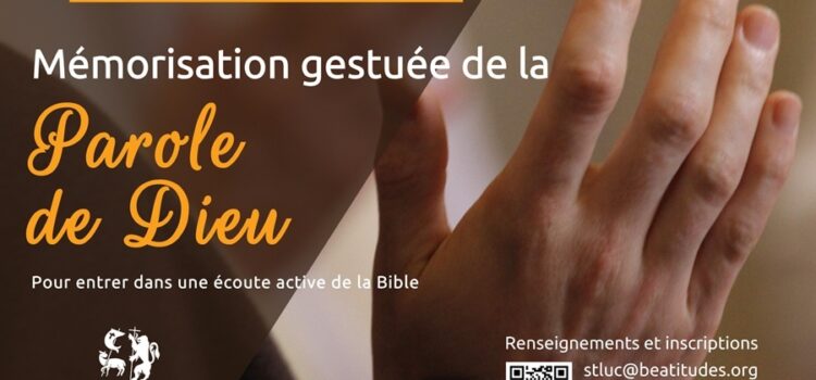 Mémorisation gestuée de la Parole de Dieu